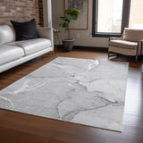Addison Rugs Chantille ACN510 Machine Made Polyester Transitional Rug Gray Polyester 10' x 14'