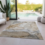Addison Rugs Chantille ACN512 Machine Made Polyester Transitional Rug Beige Polyester 10' x 14'