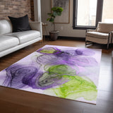 Addison Rugs Chantille ACN513 Machine Made Polyester Transitional Rug Purple Polyester 10' x 14'