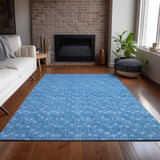 Addison Rugs Chantille ACN514 Machine Made Polyester Transitional Rug Blue Polyester 10' x 14'