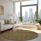 Addison Rugs Chantille ACN514 Machine Made Polyester Transitional Rug Brown Polyester 8' x 8'