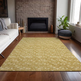 Addison Rugs Chantille ACN514 Machine Made Polyester Transitional Rug Gold Polyester 10' x 14'