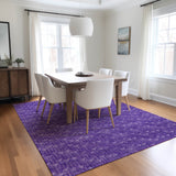 Addison Rugs Chantille ACN514 Machine Made Polyester Transitional Rug Purple Polyester 10' x 14'