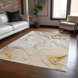 Addison Rugs Chantille ACN516 Machine Made Polyester Transitional Rug Brown Polyester 10' x 14'