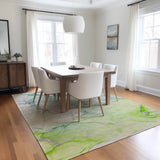 Addison Rugs Chantille ACN516 Machine Made Polyester Transitional Rug Green Polyester 10' x 14'