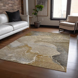 Addison Rugs Chantille ACN517 Machine Made Polyester Transitional Rug Brown Polyester 10' x 14'