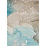 Addison Rugs Chantille ACN517 Machine Made Polyester Transitional Rug Teal Polyester 10' x 14'