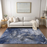 Addison Rugs Chantille ACN518 Machine Made Polyester Transitional Rug Navy Polyester 10' x 14'