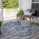 Addison Rugs Chantille ACN519 Machine Made Polyester Transitional Rug Blue Polyester 8' x 8'