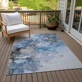 Addison Rugs Chantille ACN520 Machine Made Polyester Transitional Rug Blue Polyester 10' x 14'