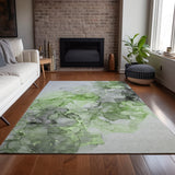 Addison Rugs Chantille ACN520 Machine Made Polyester Transitional Rug Green Polyester 10' x 14'