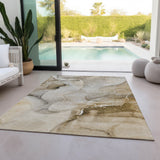 Addison Rugs Chantille ACN521 Machine Made Polyester Transitional Rug Beige Polyester 10' x 14'