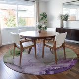 Addison Rugs Chantille ACN521 Machine Made Polyester Transitional Rug Purple Polyester 8' x 8'