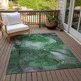 Addison Rugs Chantille ACN522 Machine Made Polyester Transitional Rug Emerald Polyester 10' x 14'