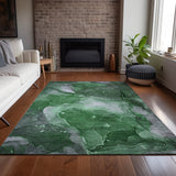 Addison Rugs Chantille ACN522 Machine Made Polyester Transitional Rug Emerald Polyester 10' x 14'