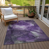 Addison Rugs Chantille ACN522 Machine Made Polyester Transitional Rug Purple Polyester 10' x 14'