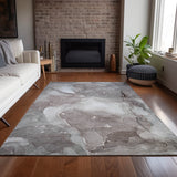 Addison Rugs Chantille ACN522 Machine Made Polyester Transitional Rug Taupe Polyester 10' x 14'