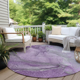 Addison Rugs Chantille ACN524 Machine Made Polyester Transitional Rug Lilac Polyester 8' x 8'