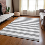 Addison Rugs Chantille ACN528 Machine Made Polyester Transitional Rug Gray Polyester 10' x 14'