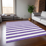 Addison Rugs Chantille ACN528 Machine Made Polyester Transitional Rug Purple Polyester 10' x 14'