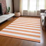 Addison Rugs Chantille ACN528 Machine Made Polyester Transitional Rug Salmon Polyester 10' x 14'