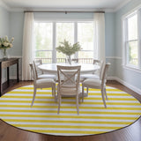 Addison Rugs Chantille ACN528 Machine Made Polyester Transitional Rug Yellow Polyester 8' x 8'