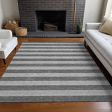 Addison Rugs Chantille ACN530 Machine Made Polyester Transitional Rug Granite Polyester 10' x 14'