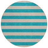 Addison Rugs Chantille ACN530 Machine Made Polyester Transitional Rug Turquoise Polyester 8' x 8'