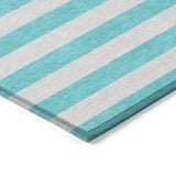 Addison Rugs Chantille ACN530 Machine Made Polyester Transitional Rug Turquoise Polyester 10' x 14'