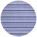 Addison Rugs Chantille ACN531 Machine Made Polyester Transitional Rug Blue Polyester 8' x 8'