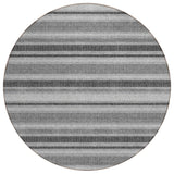 Addison Rugs Chantille ACN531 Machine Made Polyester Transitional Rug Gray Polyester 8' x 8'