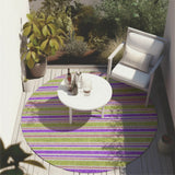 Addison Rugs Chantille ACN531 Machine Made Polyester Transitional Rug Purple Polyester 8' x 8'