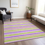 Addison Rugs Chantille ACN531 Machine Made Polyester Transitional Rug Purple Polyester 10' x 14'
