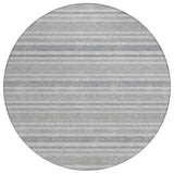 Addison Rugs Chantille ACN531 Machine Made Polyester Transitional Rug Silver Polyester 8' x 8'