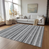 Addison Rugs Chantille ACN531 Machine Made Polyester Transitional Rug Silver Polyester 10' x 14'