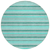 Addison Rugs Chantille ACN531 Machine Made Polyester Transitional Rug Turquoise Polyester 8' x 8'