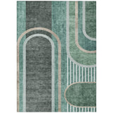 Addison Rugs Chantille ACN532 Machine Made Polyester Transitional Rug Emerald Polyester 10' x 14'