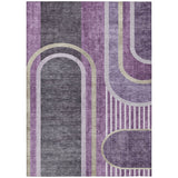 Addison Rugs Chantille ACN532 Machine Made Polyester Transitional Rug Purple Polyester 10' x 14'