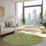 Addison Rugs Chantille ACN533 Machine Made Polyester Transitional Rug Aloe Polyester 8' x 8'