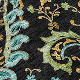 Addison Rugs Chantille ACN533 Machine Made Polyester Transitional Rug Black Polyester 10' x 14'