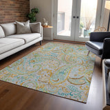Addison Rugs Chantille ACN533 Machine Made Polyester Transitional Rug Gray Polyester 10' x 14'