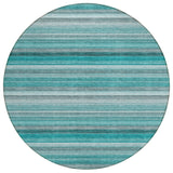 Addison Rugs Chantille ACN535 Machine Made Polyester Transitional Rug Teal Polyester 8' x 8'