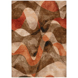 Addison Rugs Chantille ACN536 Machine Made Polyester Contemporary Rug Chocolate Polyester 10' x 14'
