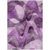 Addison Rugs Chantille ACN536 Machine Made Polyester Contemporary Rug Purple Polyester 10' x 14'