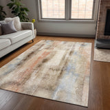 Addison Rugs Chantille ACN537 Machine Made Polyester Transitional Rug Beige Polyester 10' x 14'