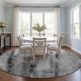 Addison Rugs Chantille ACN537 Machine Made Polyester Transitional Rug Gray Polyester 8' x 8'