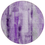 Addison Rugs Chantille ACN537 Machine Made Polyester Transitional Rug Purple Polyester 8' x 8'
