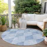 Addison Rugs Chantille ACN539 Machine Made Polyester Transitional Rug Blue Polyester 8' x 8'