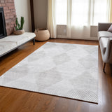 Addison Rugs Chantille ACN539 Machine Made Polyester Transitional Rug Ivory Polyester 10' x 14'