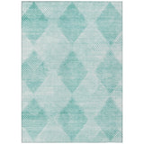 Addison Rugs Chantille ACN539 Machine Made Polyester Transitional Rug Teal Polyester 10' x 14'